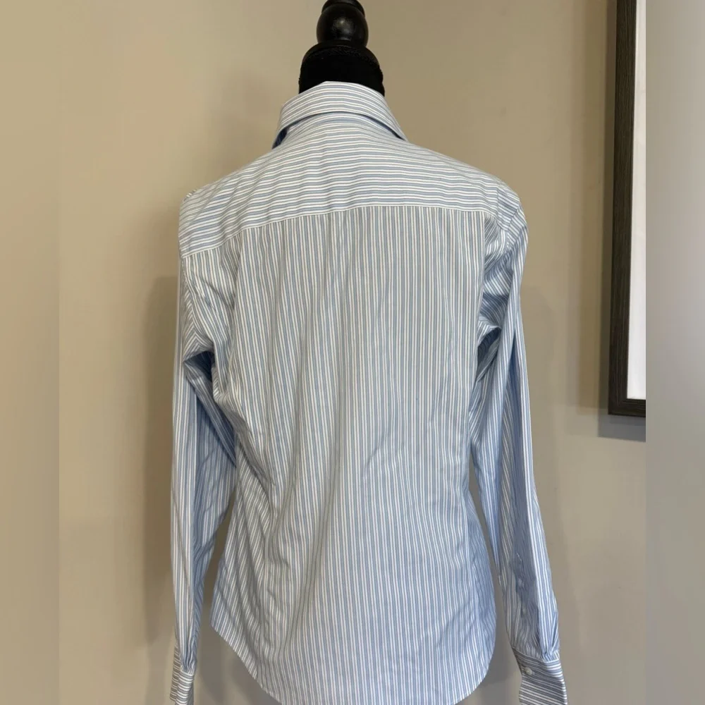 Brooks Brothers Blue and White Striped Button Up Shirt - Picture 3 of 5